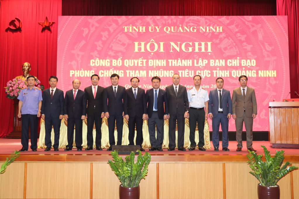 Quảng Ninh công bố quyết định thành lập Ban Chỉ đạo Phòng chống tham nhũng, tiêu cực tỉnh