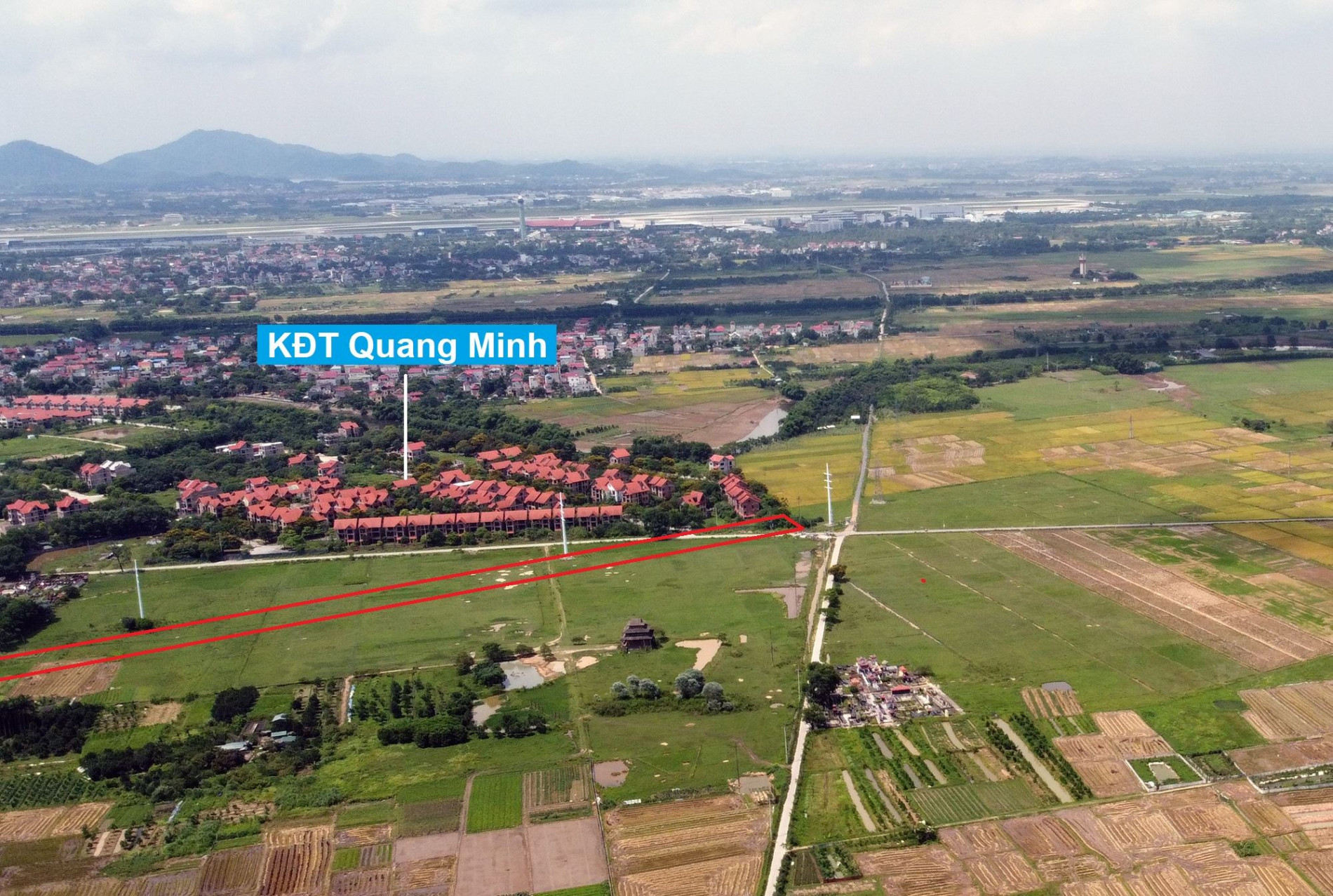 Đường sẽ mở theo quy hoạch ở thị trấn Quang Minh, Mê Linh, Hà Nội (phần 1)