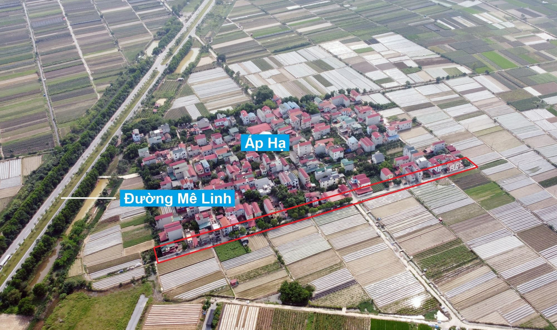 Những khu đất sắp thu hồi để mở đường ở xã Mê Linh, Mê Linh, Hà Nội (phần 2)
