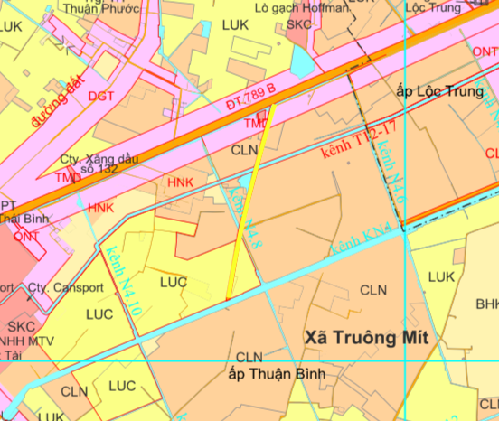 Đường sẽ mở theo quy hoạch ở xã Truông Mít, huyện Dương Minh Châu, tỉnh Tây Ninh (phần 2)