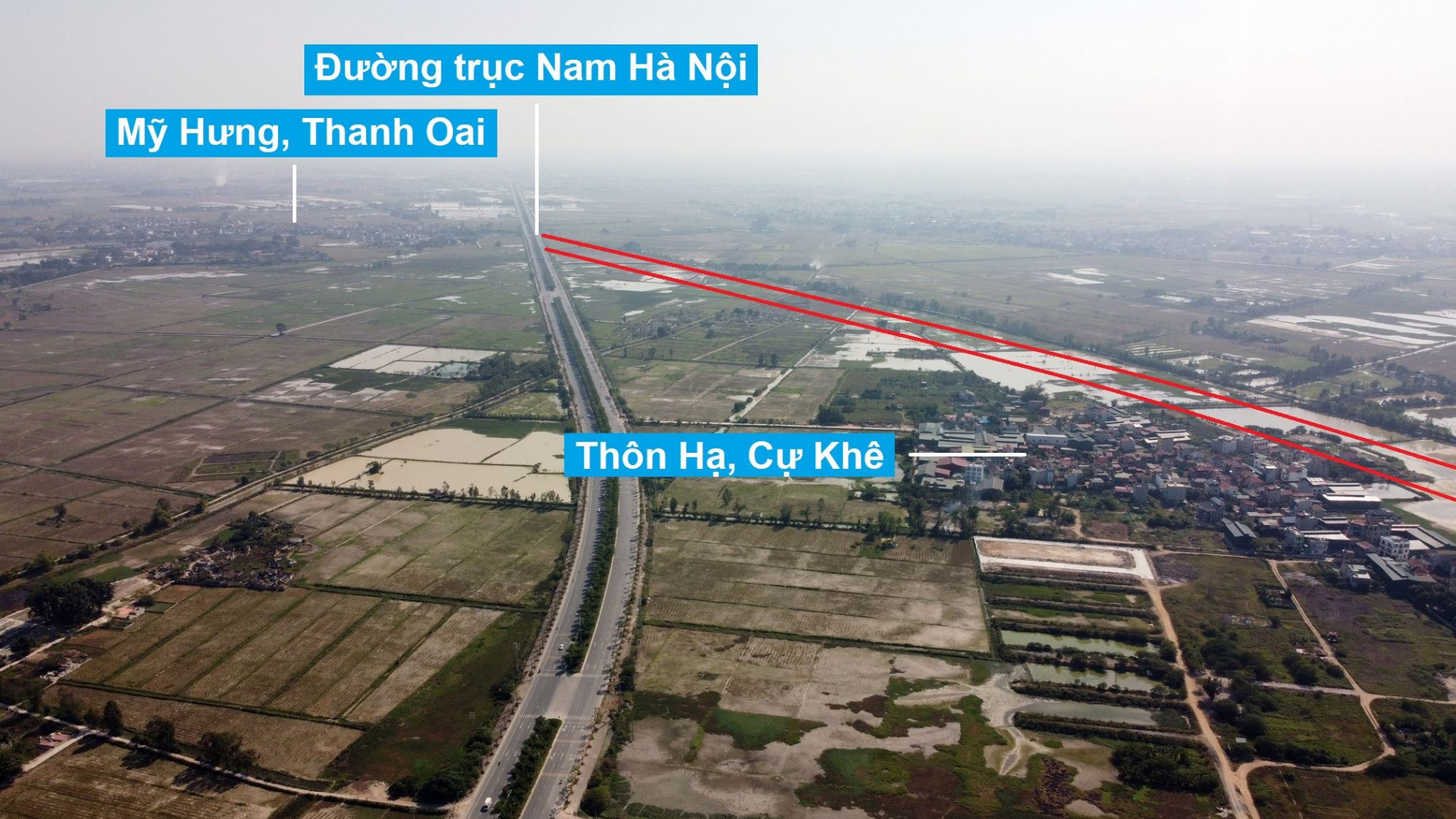 Đường Vành đai 4 sẽ mở theo quy hoạch qua huyện Thanh Oai, Hà Nội