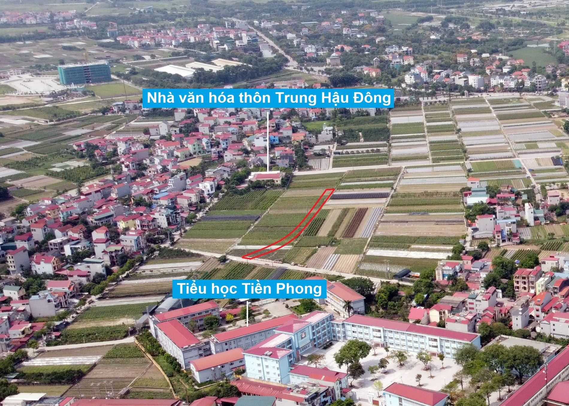 Đường sẽ mở theo quy hoạch ở xã Tiền Phong, Mê Linh, Hà Nội (phần 1)