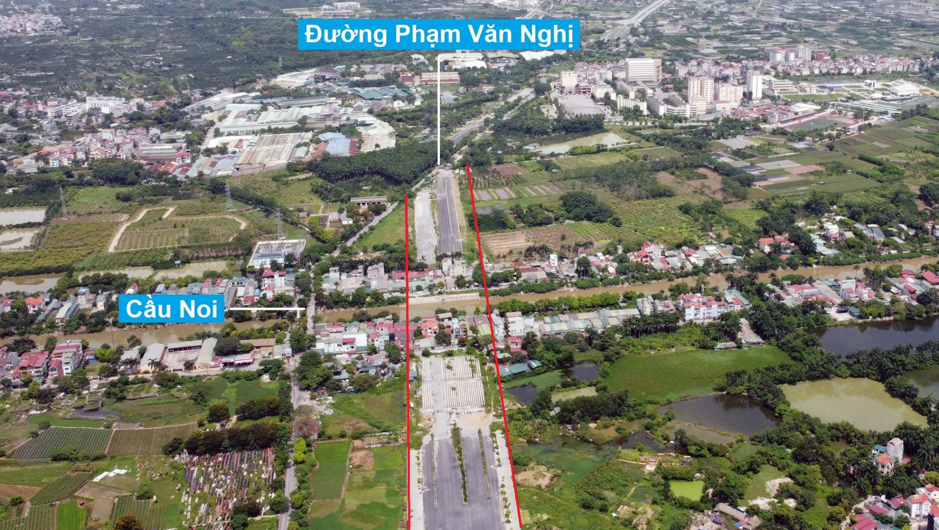 Toàn cảnh thu hồi đất làm đường Tây Thăng Long qua phường Cổ Nhuế 2, Bắc Từ Liêm, Hà Nội