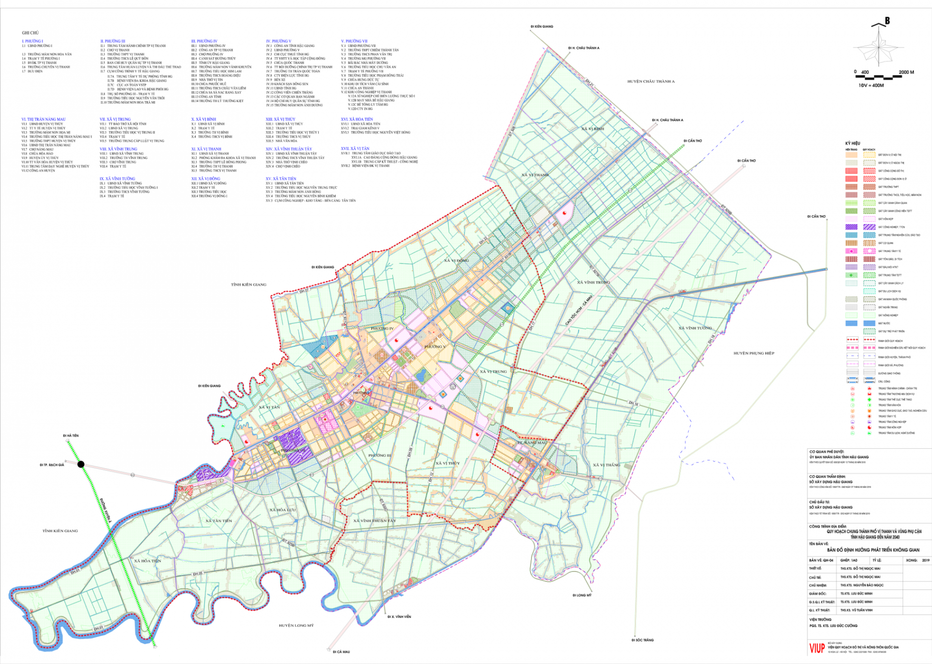 Quy hoạch chung thành phố Vị Thanh và vùng phụ cận, tỉnh Hậu Giang đến năm 2040
