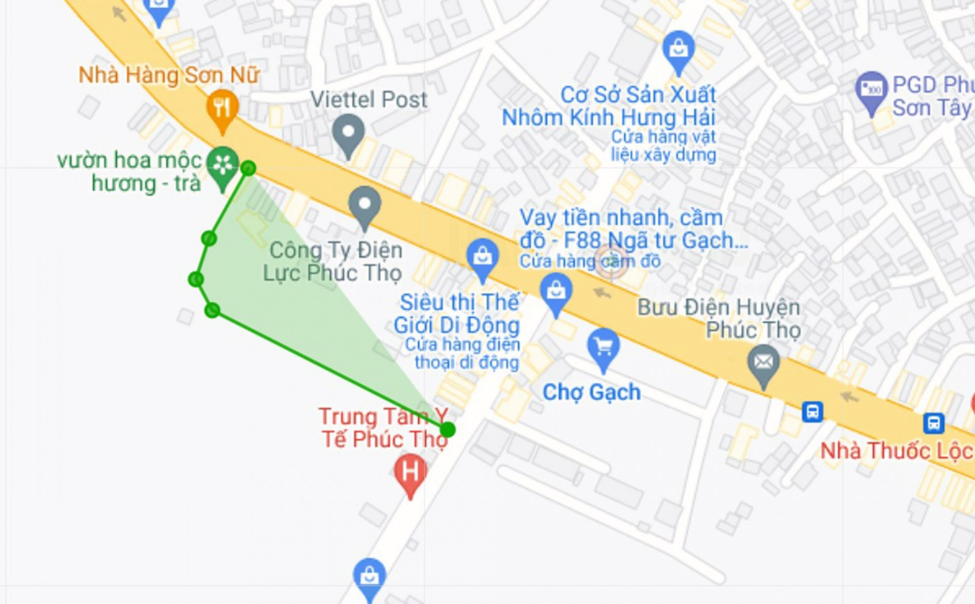 Đường sẽ mở theo quy hoạch ở thị trấn Phúc Thọ, Phúc Thọ, Hà Nội (phần 1)