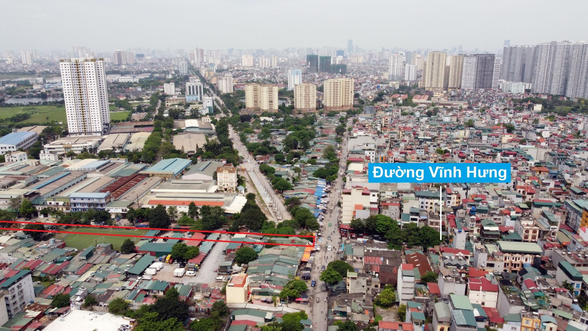 Đường sẽ mở theo quy hoạch ở phường Vĩnh Hưng, Hoàng Mai, Hà Nội (phần 2)