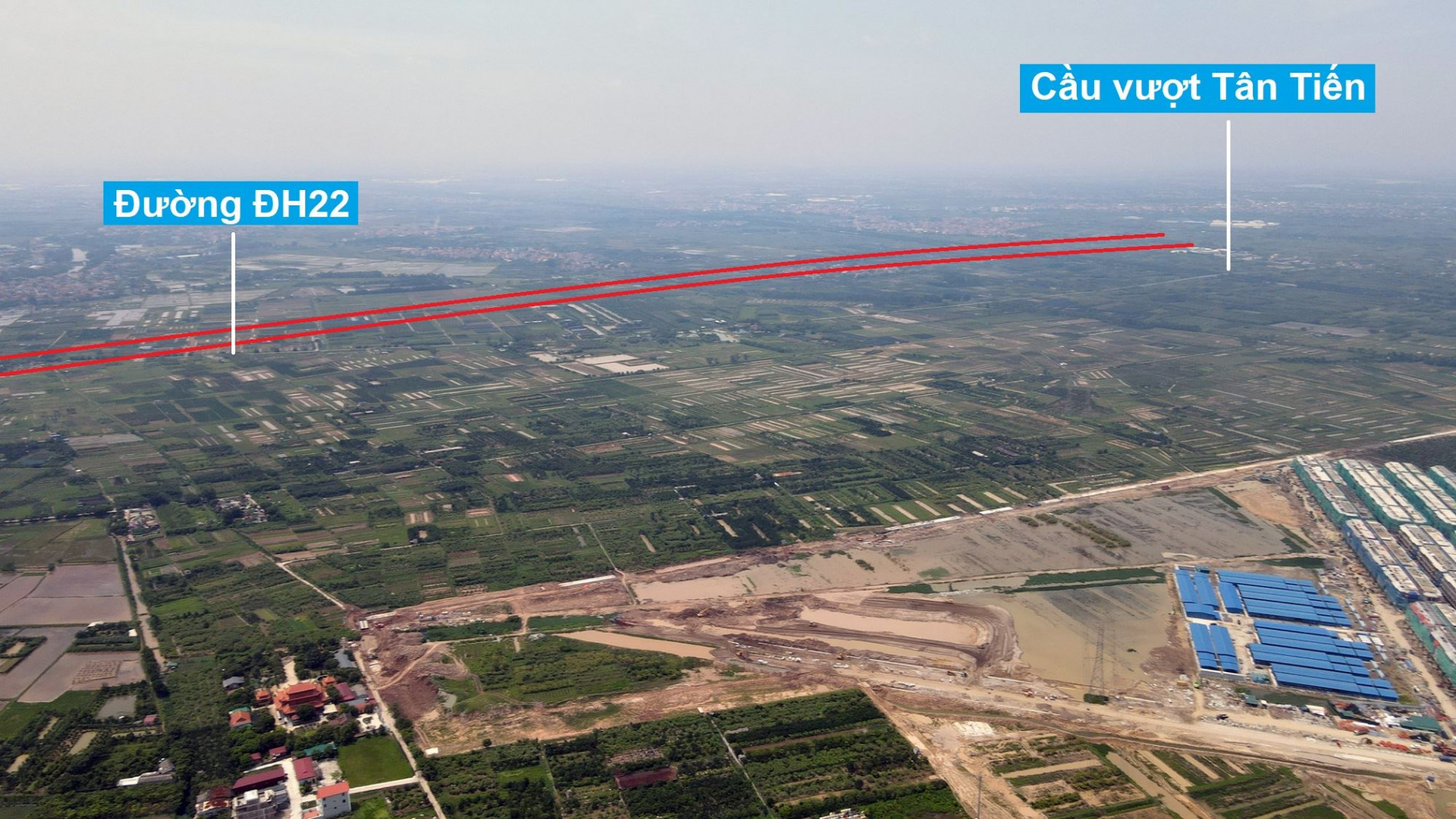 Đường Vành đai 4 sẽ mở theo quy hoạch qua huyện Văn Giang, Hưng Yên