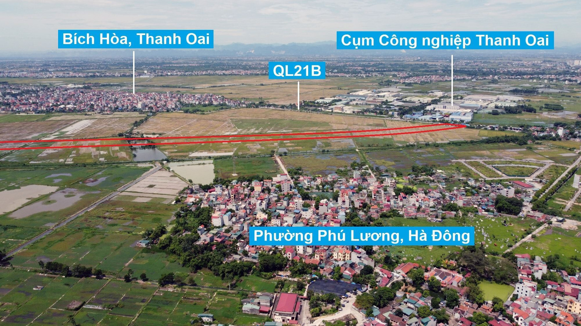 Thu hồi hơn 280 ha đất làm đường vành đai 4 qua quận Hà Đông, huyện Thanh Oai và Thường Tín