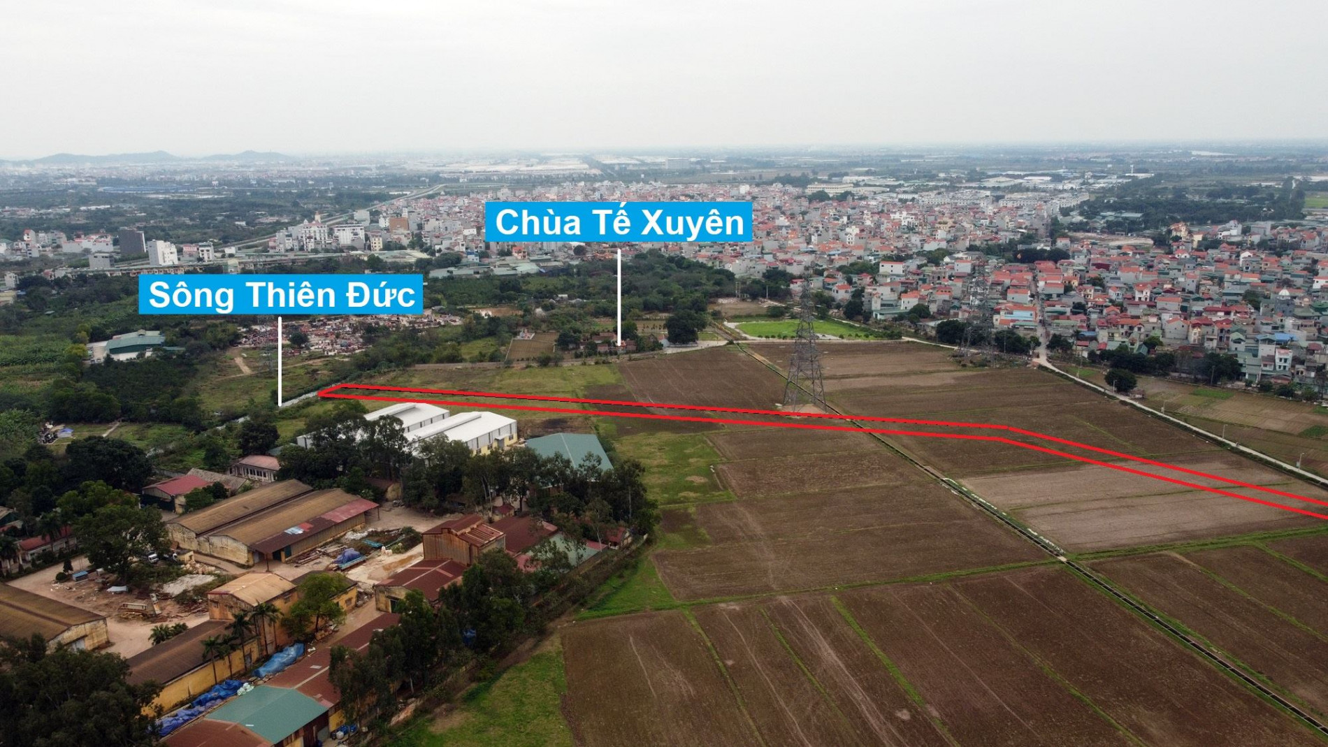 Đường sẽ mở theo quy hoạch ở xã Đình Xuyên, Gia Lâm, Hà Nội (phần 3)
