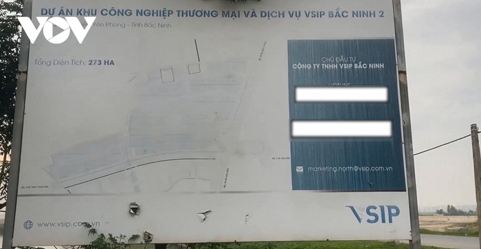 Bản đồ Dự án Khu công nghiệp, Thương mại và Dịch vụ VSIP Bắc Ninh II.