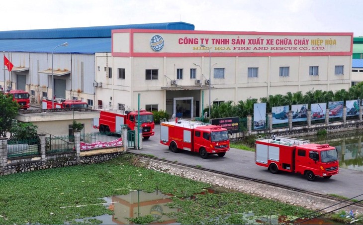 Công ty CP Tập đoàn Ô tô Hiệp Hòa hiện có 7 cụm nhà máy đặt trong quần thể 56.125 m2 tại xã Minh Đức, huyện Mỹ Hào, tỉnh Hưng Yên. Ảnh: NC st