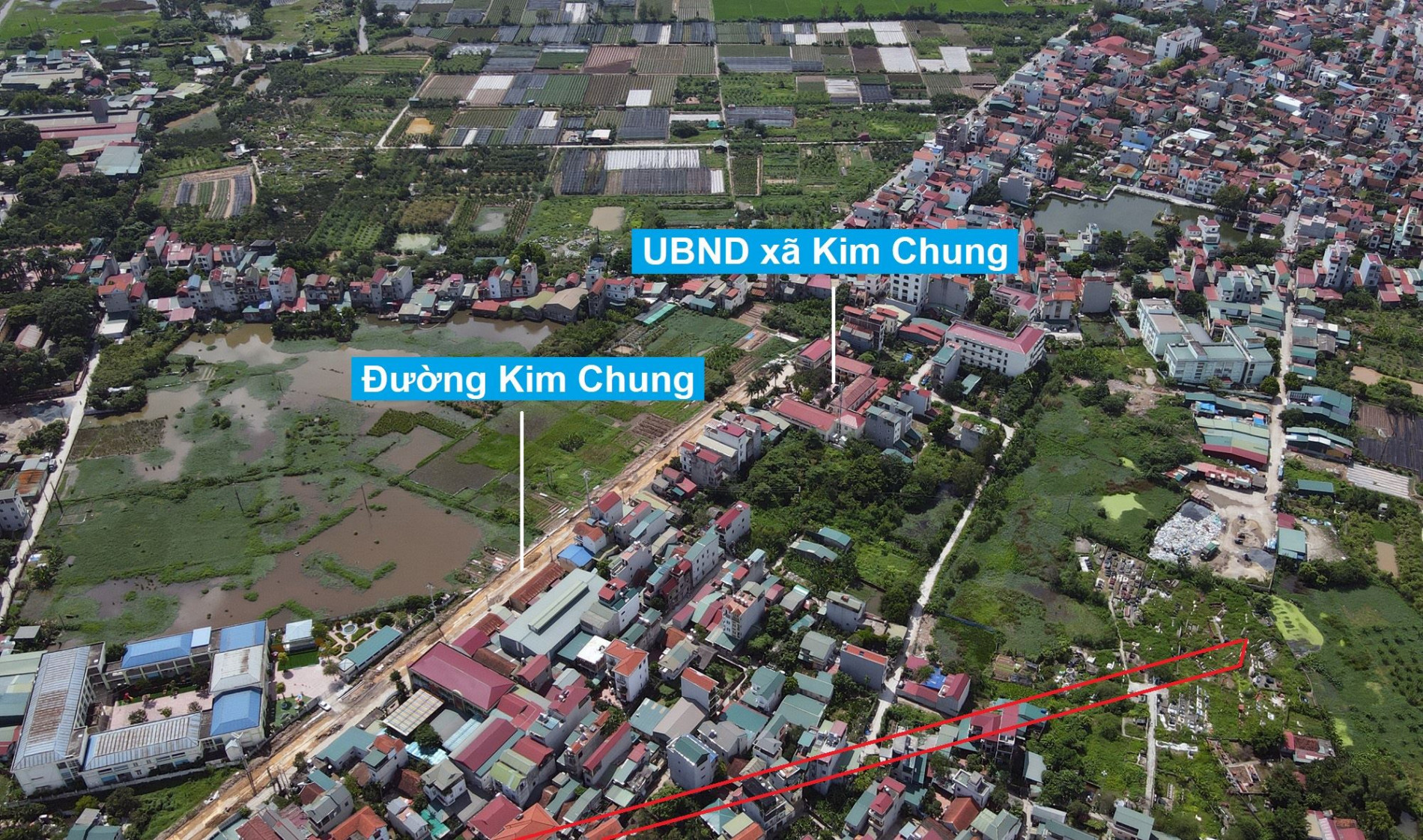 Đường sẽ mở theo quy hoạch ở xã Kim Chung, Hoài Đức, Hà Nội (phần 3)