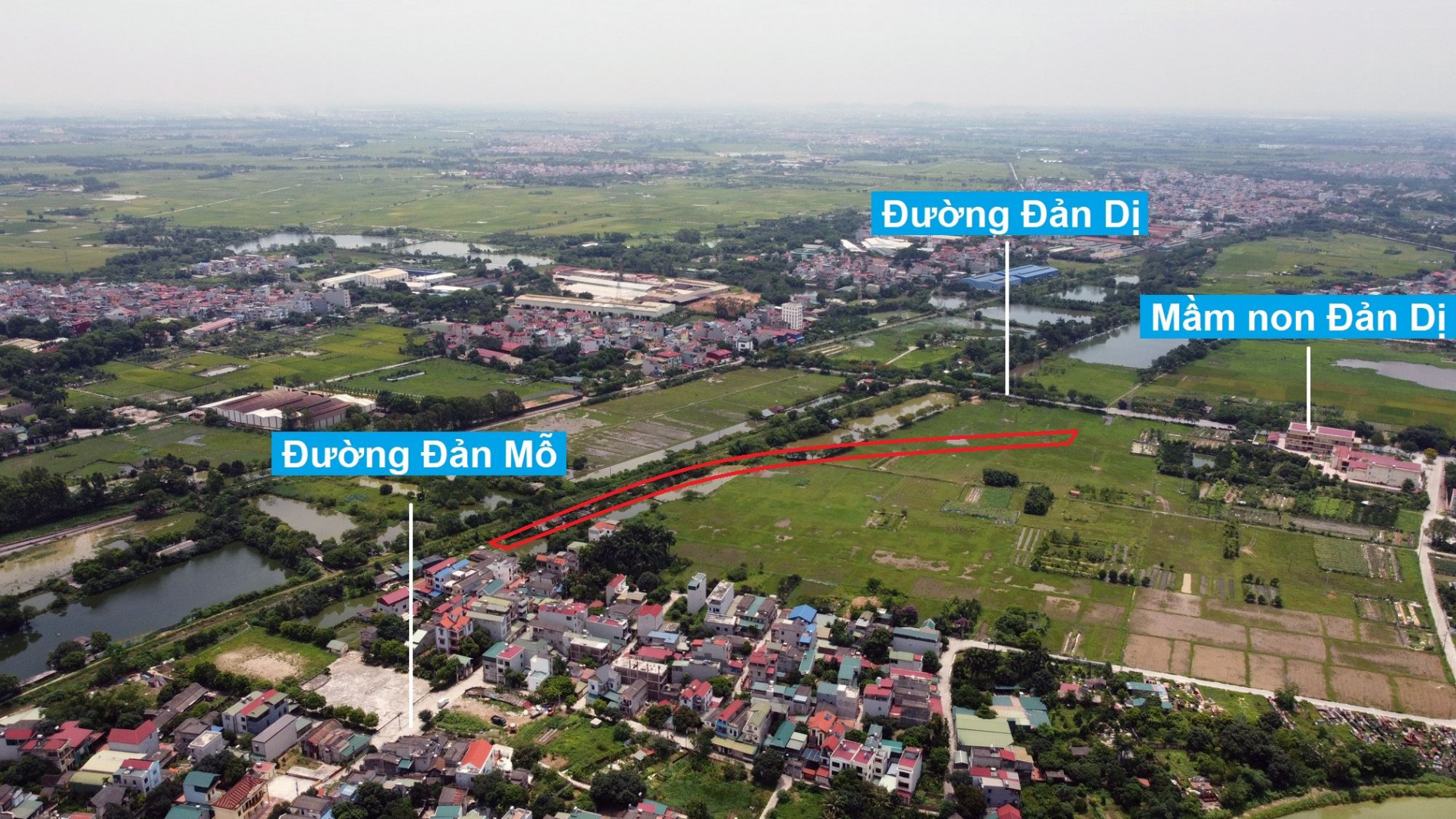 Đường sẽ mở theo quy hoạch ở xã Uy Nỗ, Đông Anh, Hà Nội (phần 6)