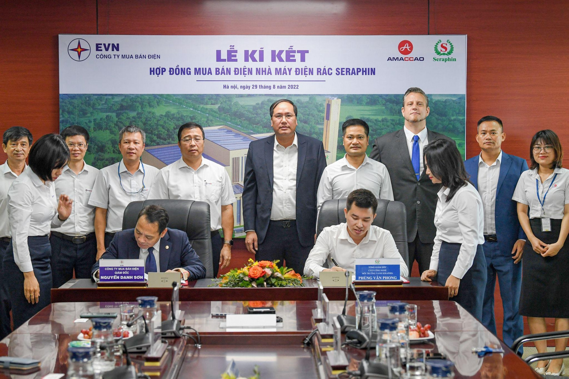 Nhà máy điện rác Seraphin ký hợp đồng mua bán điện với EVN - 1