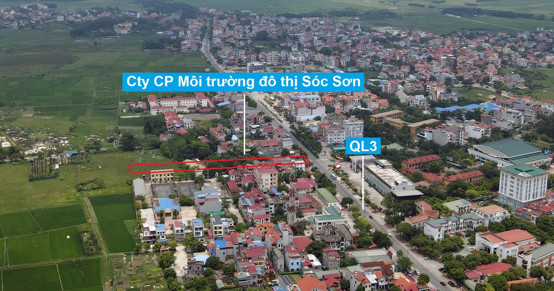 Đường sẽ mở theo quy hoạch ở thị trấn Sóc Sơn, Sóc Sơn, Hà Nội (phần 1)