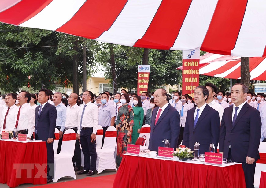 Chủ tịch nước dự Lễ khai giảng Trường THPT Chuyên Khoa học Tự nhiên | Giáo dục | Vietnam+ (VietnamPlus)