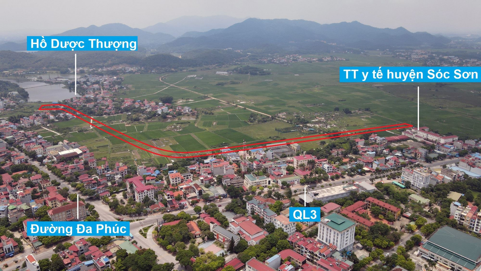 Đường sẽ mở theo quy hoạch ở thị trấn Sóc Sơn, Sóc Sơn, Hà Nội (phần 2)