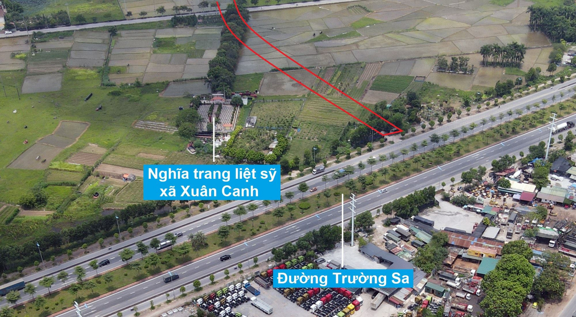 Đường sẽ mở theo quy hoạch ở xã Xuân Canh, Đông Anh, Hà Nội (phần 6)