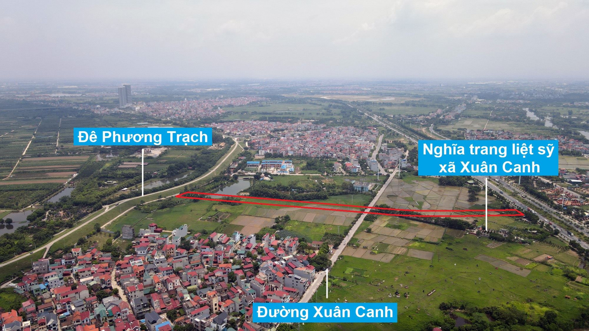 Đường sẽ mở theo quy hoạch ở xã Xuân Canh, Đông Anh, Hà Nội (phần 6)