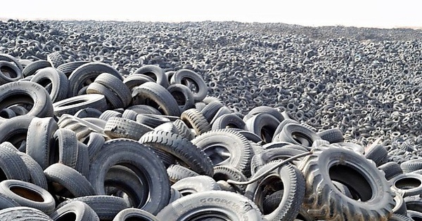 ‘Nghĩa địa lốp xe’ lớn nhất thế giới được tái chế, biến thứ bỏ đi thành ‘vàng đen mới'