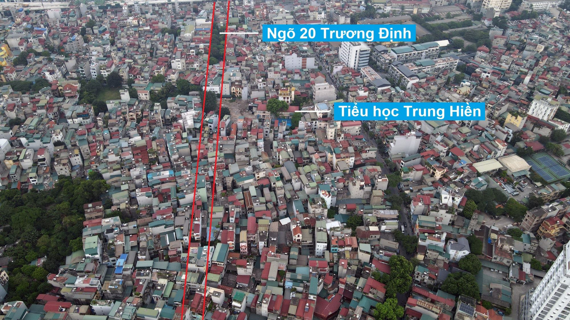 Đường sẽ mở theo quy hoạch ở phường Trương Định, Hai Bà Trưng, Hà Nội (phần 1)
