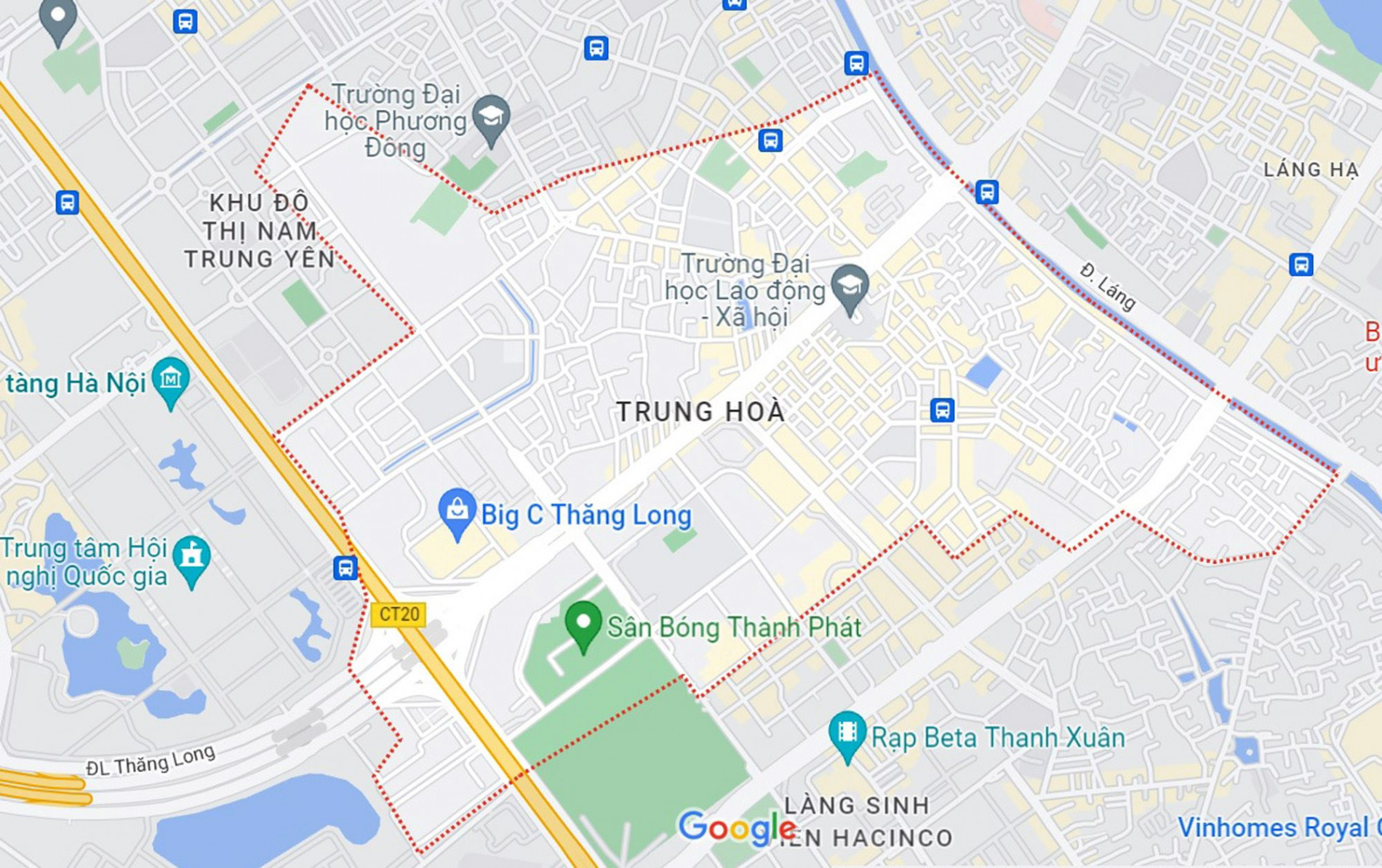 Đường sẽ mở theo quy hoạch ở phường Trung Hòa, Cầu Giấy, Hà Nội (phần 1)