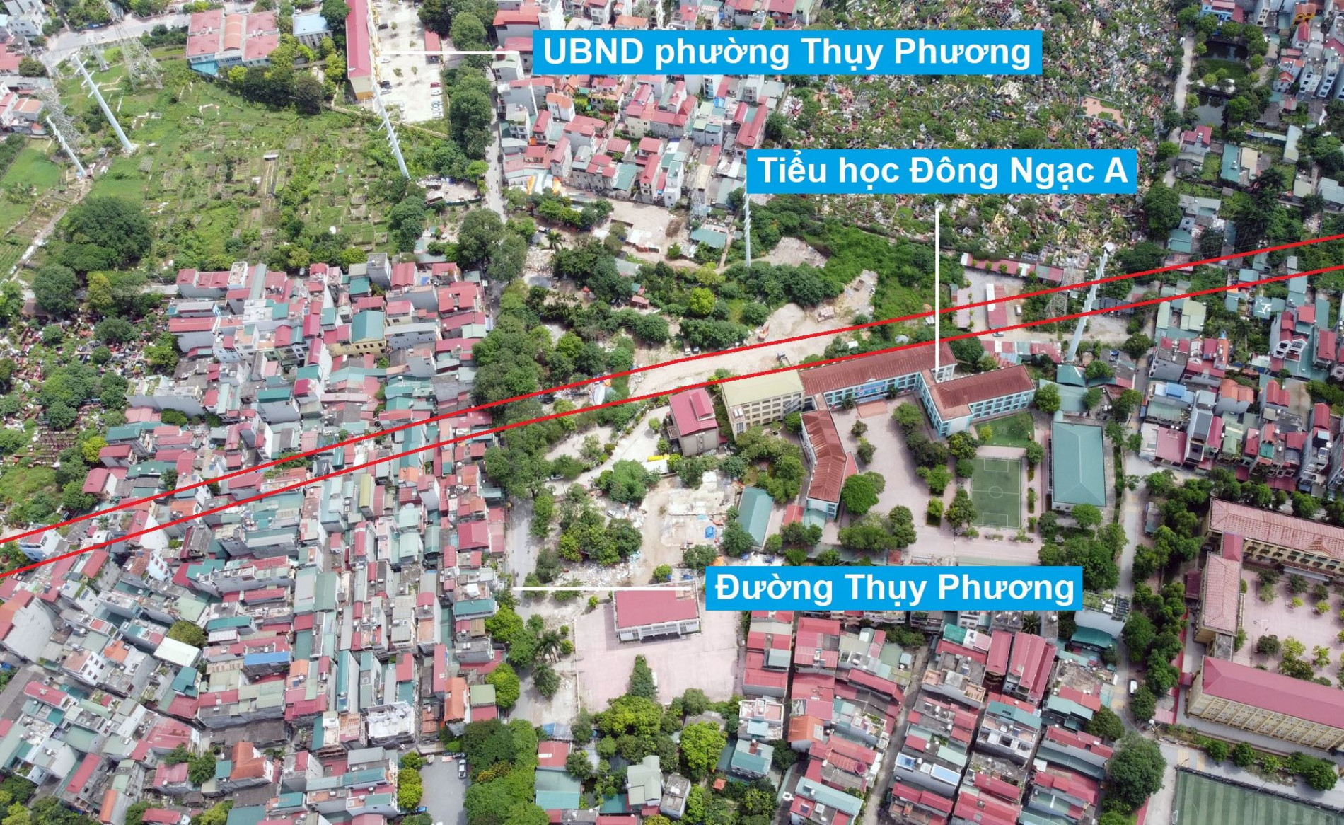 Đường sẽ mở theo quy hoạch ở phường Thụy Phương, Bắc Từ Liêm, Hà Nội (phần 6)