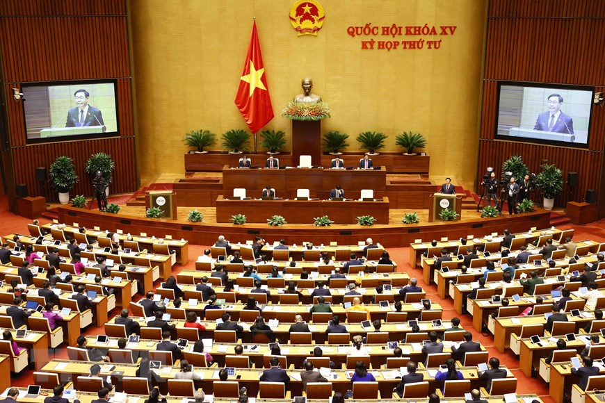 Hình ảnh lễ khai mạc Kỳ họp thứ tư Quốc hội khóa XV | Chính trị | Vietnam+ (VietnamPlus)