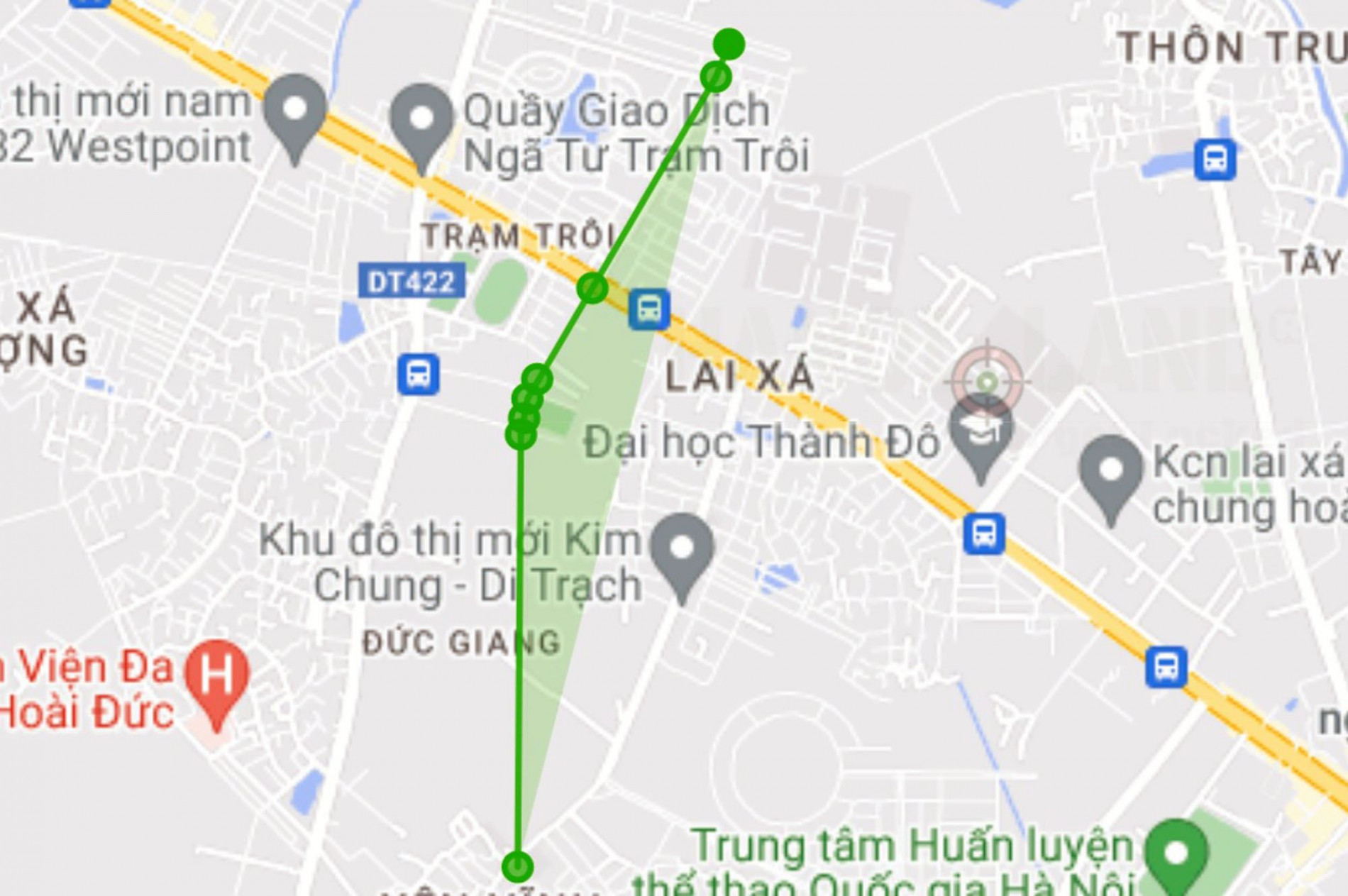 Đường sẽ mở theo quy hoạch ở thị trấn Trạm Trôi, Hoài Đức, Hà Nội (phần 1)