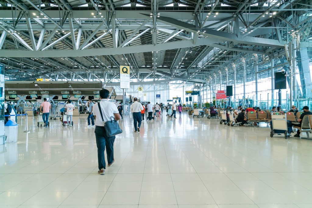 Sân bay quốc tế Suvarnabhumi tại Bangkok, Thái Lan. Ảnh Shutterstock