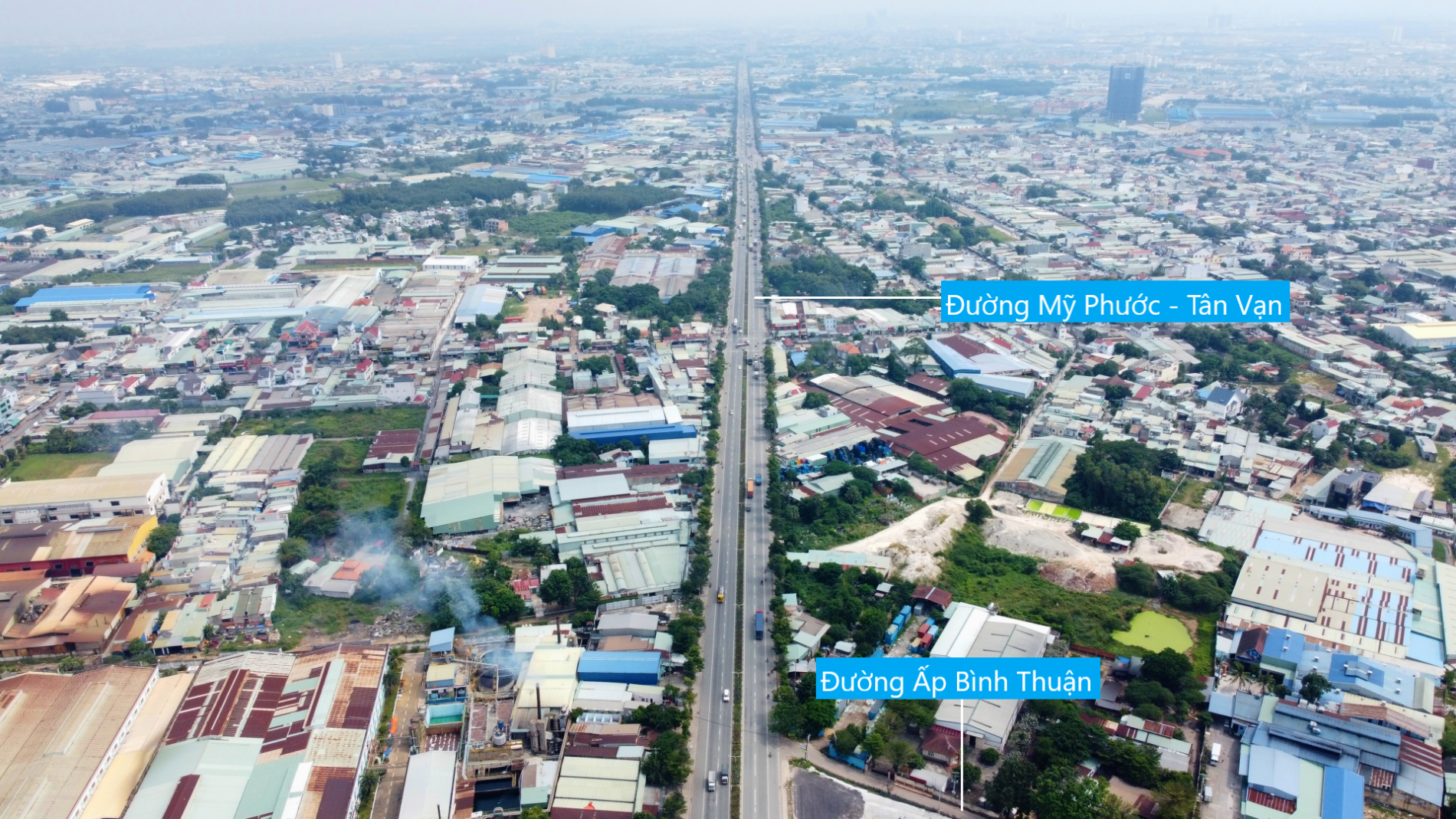 Toàn cảnh đường vành đai 3 qua TP Thuận An, Bình Dương (phần 1)