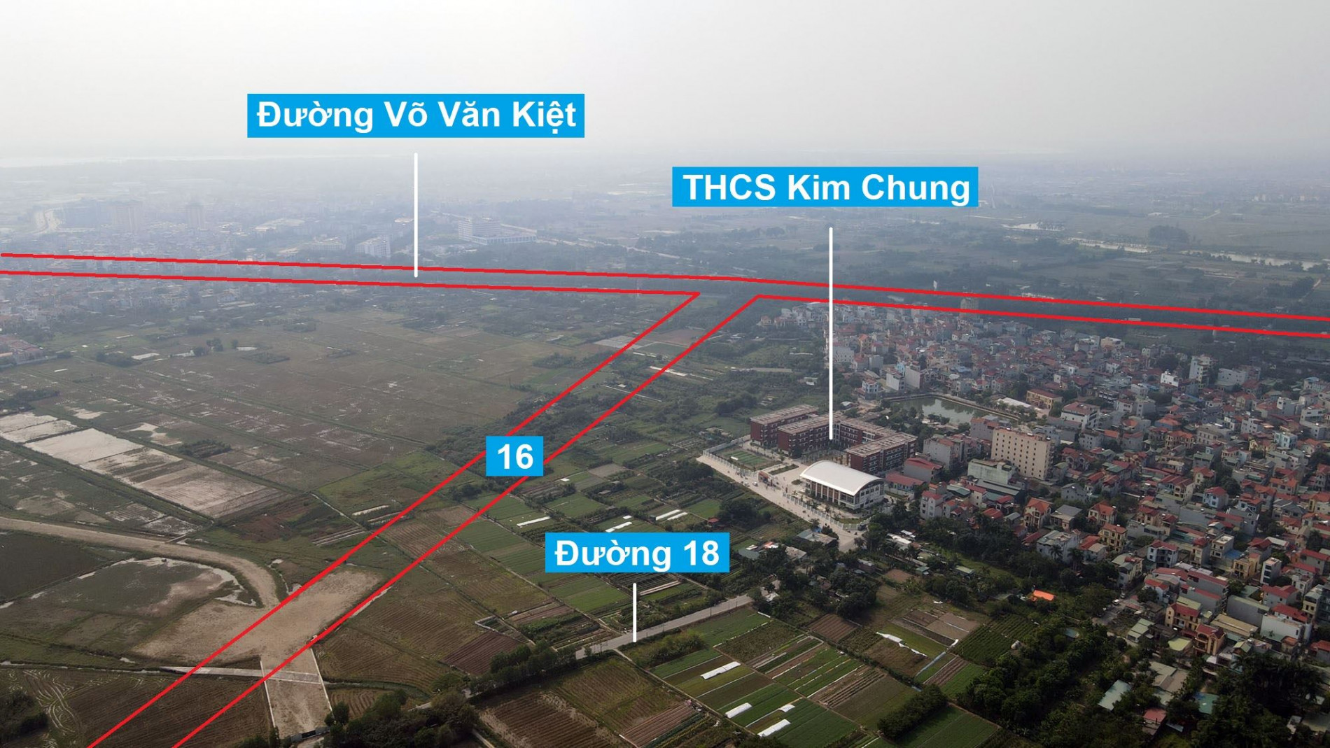 Đường sẽ mở theo quy hoạch ở xã Kim Chung, Đông Anh, Hà Nội (phần 5)