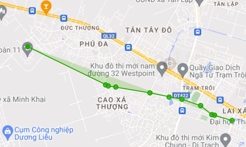 Đường sẽ mở theo quy hoạch ở xã Đức Giang, Hoài Đức, Hà Nội (phần 1)