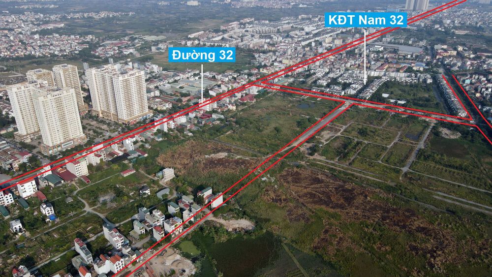 Đường sẽ mở theo quy hoạch ở xã Đức Giang, Hoài Đức, Hà Nội (phần 1)