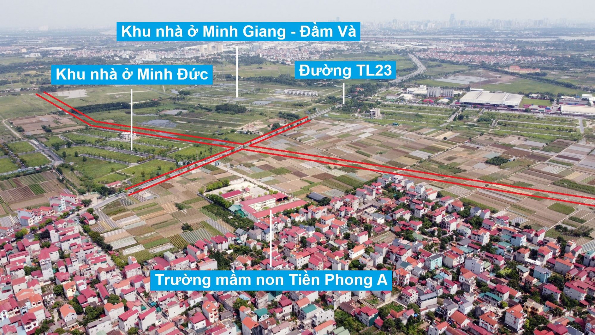 Đường sẽ mở theo quy hoạch ở xã Tiền Phong, Mê Linh, Hà Nội (phần 5)