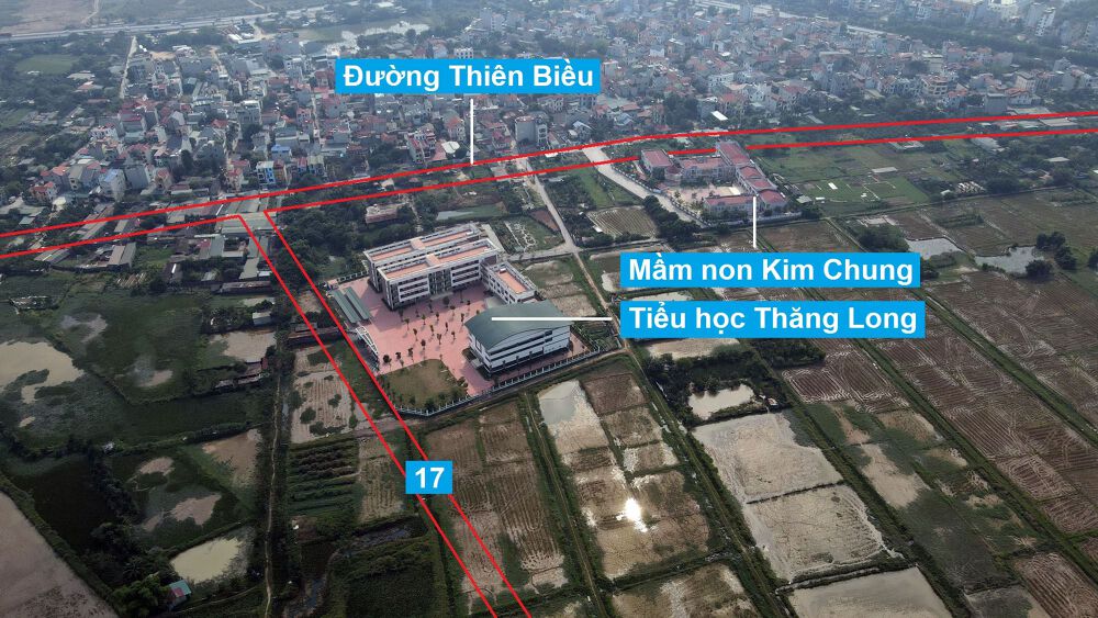 Đường sẽ mở theo quy hoạch ở xã Kim Chung, Đông Anh, Hà Nội (phần 6)