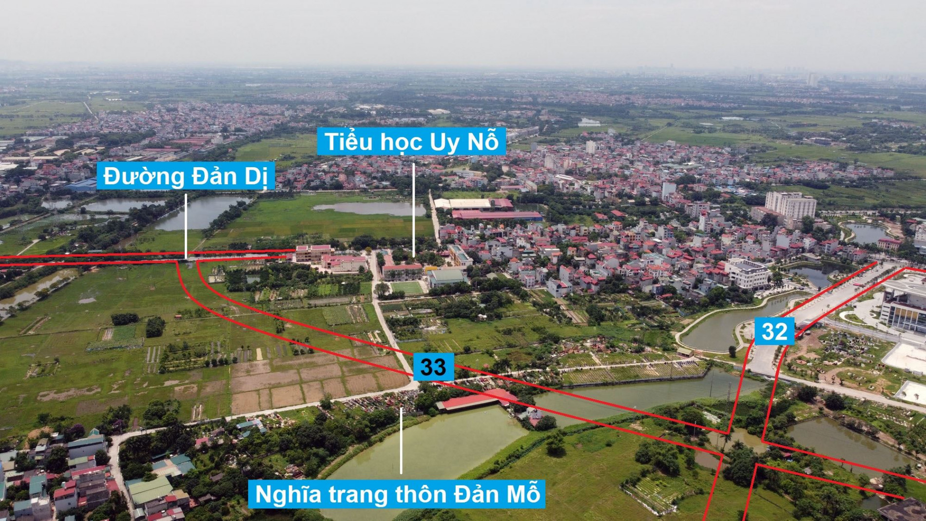 Đường sẽ mở theo quy hoạch ở xã Uy Nỗ, Đông Anh, Hà Nội (phần 11)