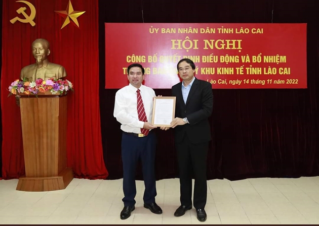 Lào Cai có Trưởng ban Quản lý kinh tế mới