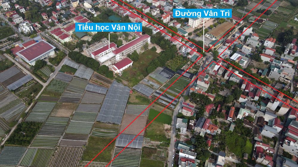 Đường sẽ mở theo quy hoạch ở xã Vân Nội, Đông Anh, Hà Nội (phần 5)