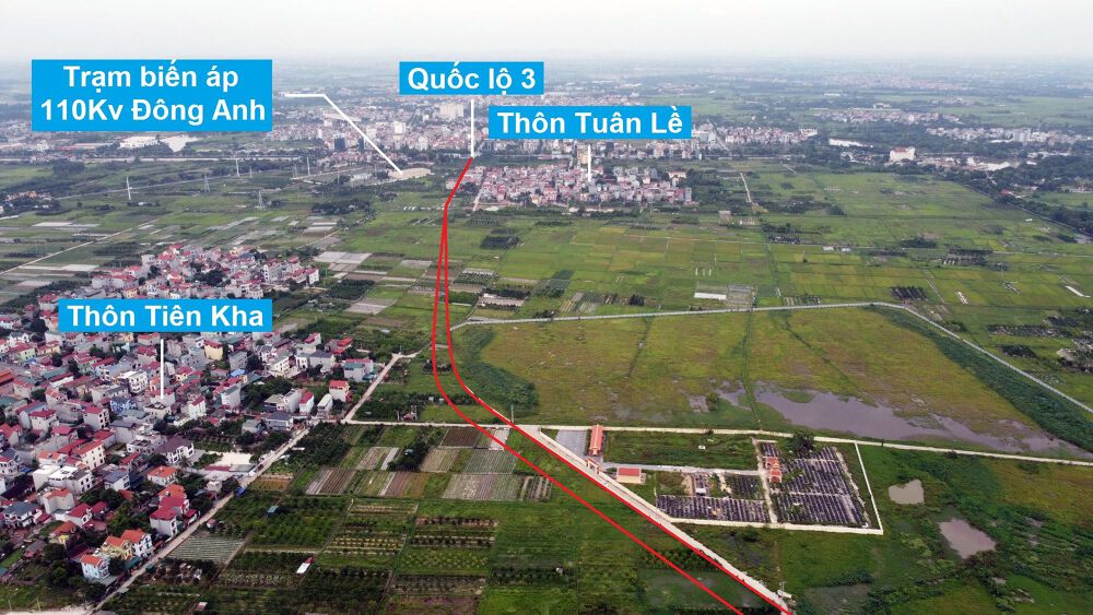 Đường sẽ mở theo quy hoạch ở xã Tiên Dương, Đông Anh, Hà Nội (phần 11)