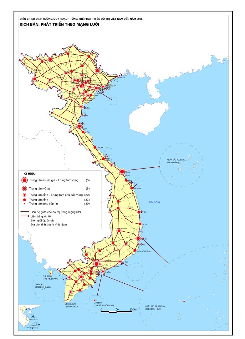 Quy hoạch, quản lý phát triển bền vững mạng lưới đô thị Việt Nam giai đoạn đến năm 2030, tầm nhìn đến năm 2045