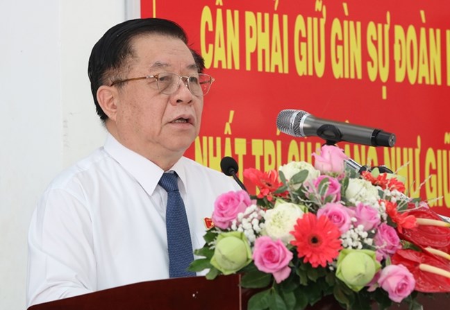 Đồng chí Nguyễn Trọng Nghĩa dự Ngày hội Đại đoàn kết toàn dân tộc tại Tây Ninh