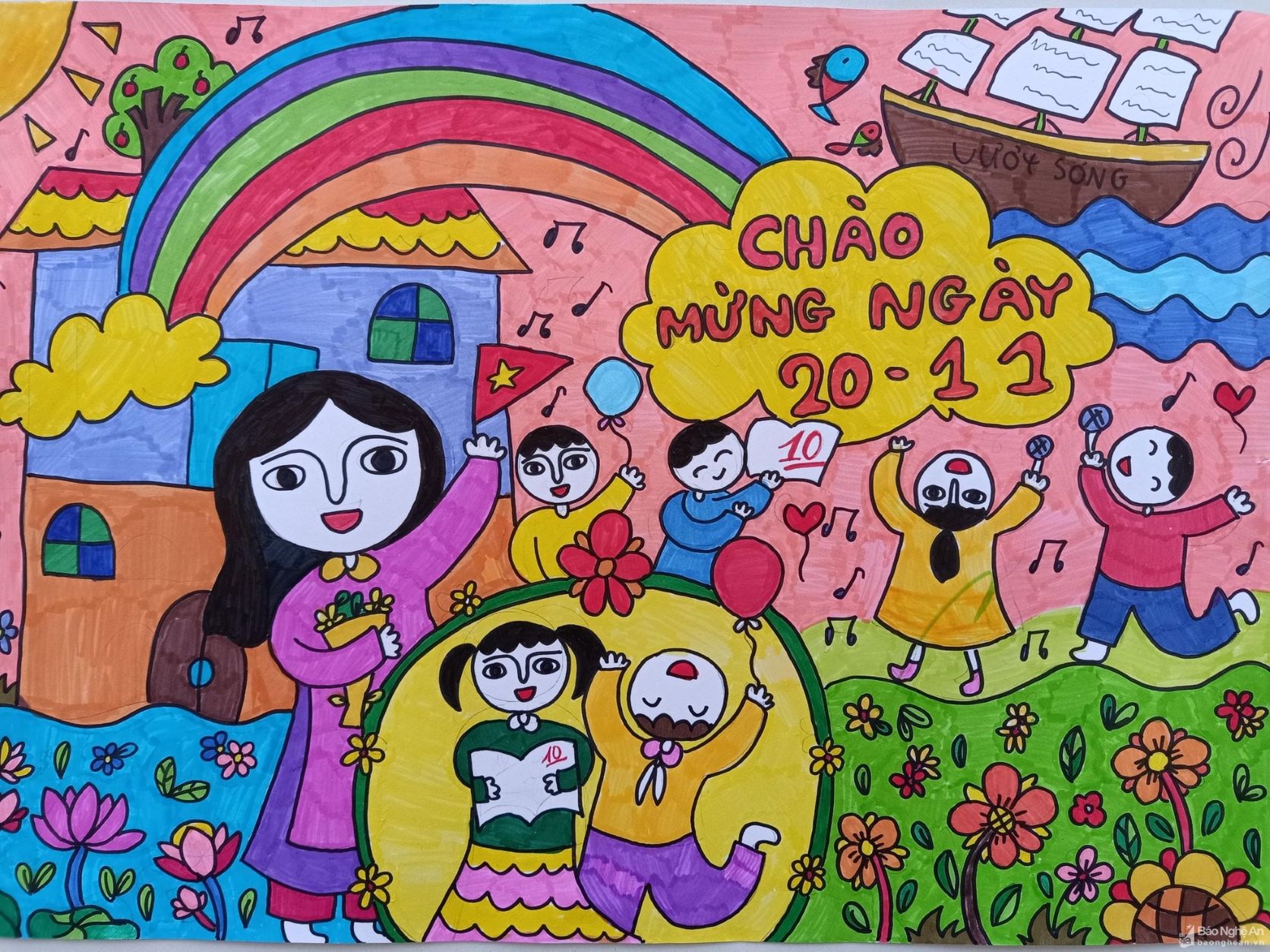 Tác phẩm nghệ thuật sáng tạo được tạo ra bởi học sinh và thầy cô giáo đầy tâm huyết trên ngày nhà giáo Việt Nam sẽ khiến bạn ngạc nhiên và cảm thấy xúc động. Hãy xem hình ảnh để cảm nhận được ý nghĩa của những tác phẩm tinh thần này.