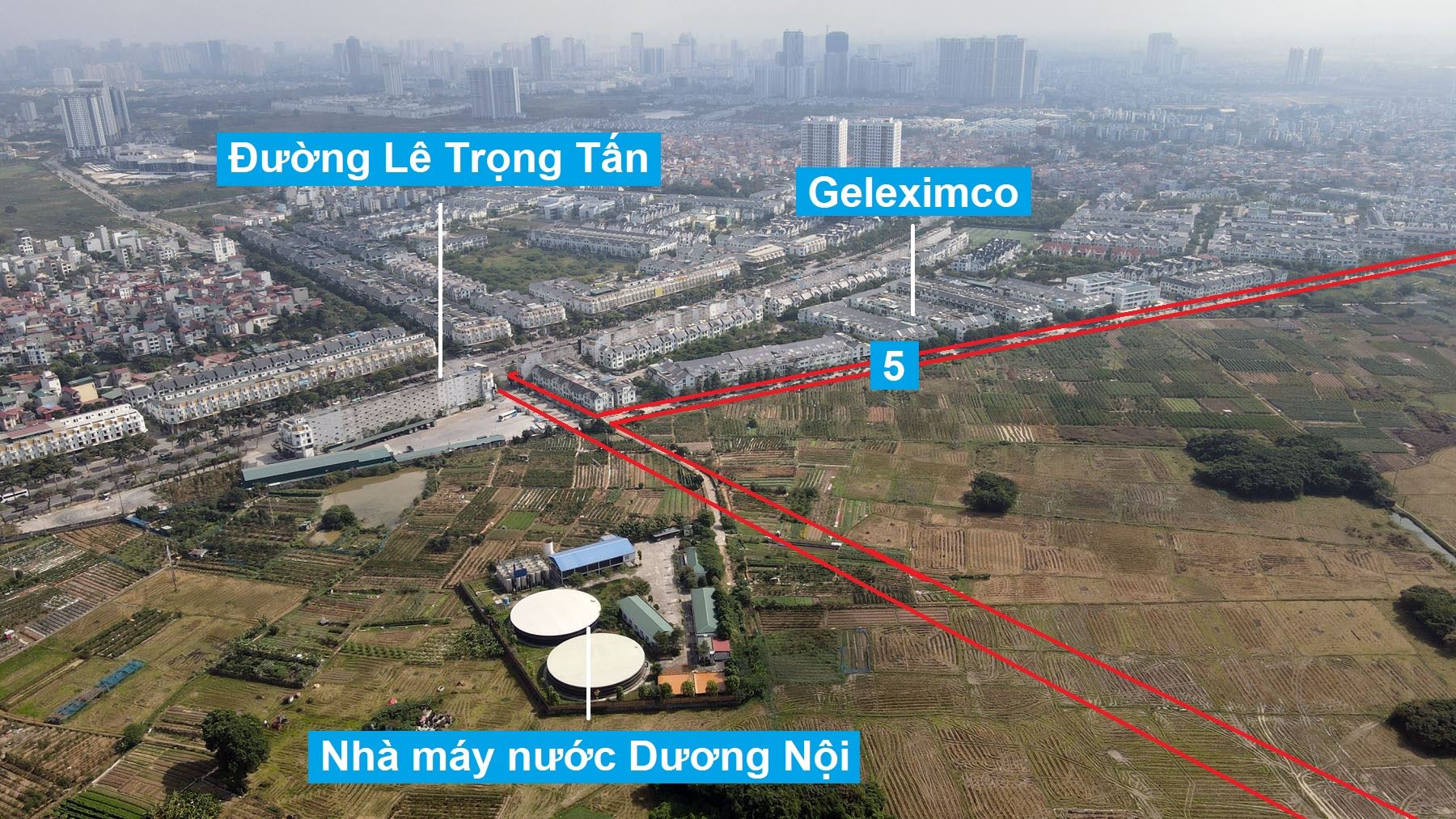 Đường sẽ mở theo quy hoạch ở xã La Phù, Hoài Đức, Hà Nội (phần 2)