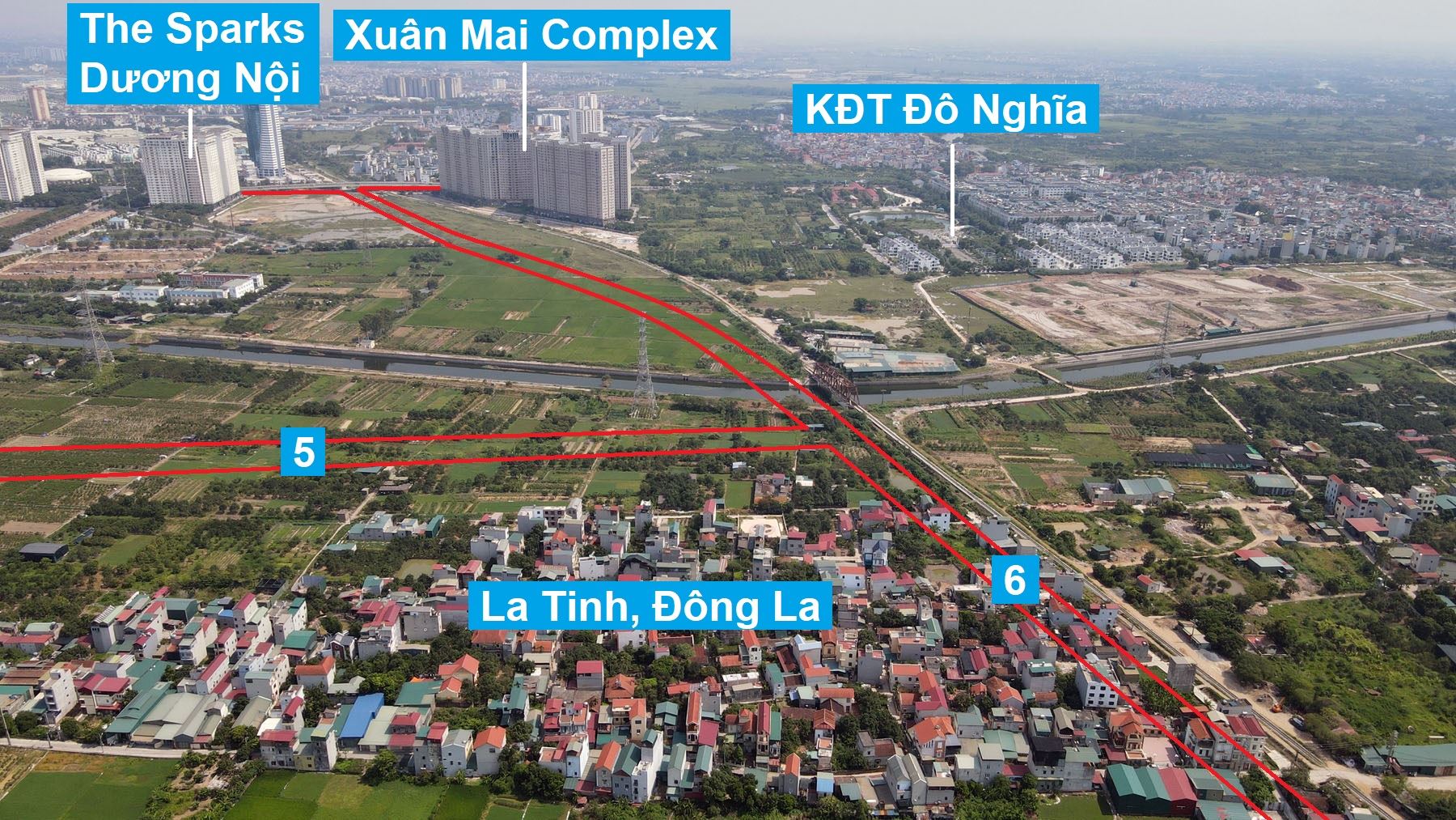 Đường sẽ mở theo quy hoạch ở xã Đông La, Hoài Đức, Hà Nội (phần 2)