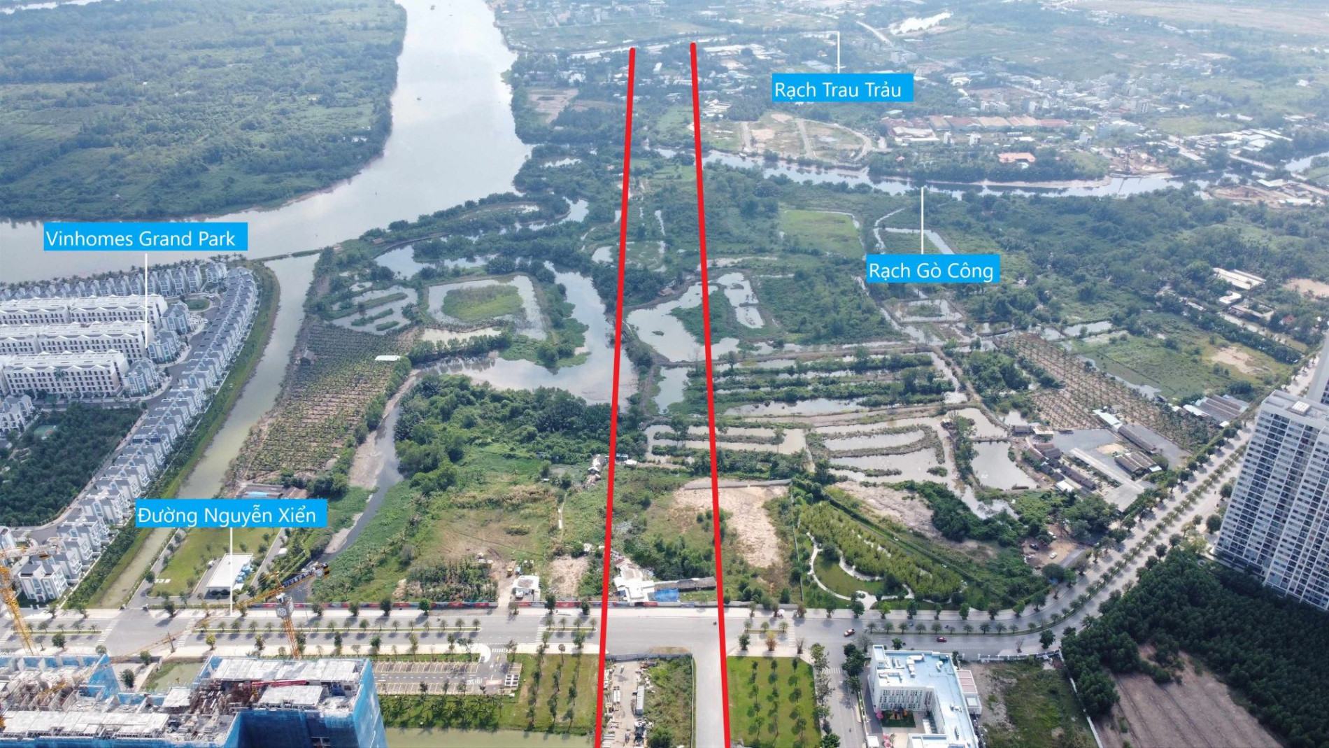Ba tuyến đường sẽ mở theo quy hoạch qua KĐT Vinhomes Grand Park tại TP Thủ Đức