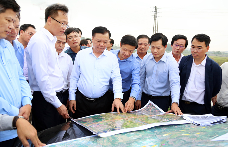 Khảo sát thực địa đường Vành đai 4 - Vùng Thủ đô Hà Nội tại hai tỉnh Bắc Ninh, Hưng Yên