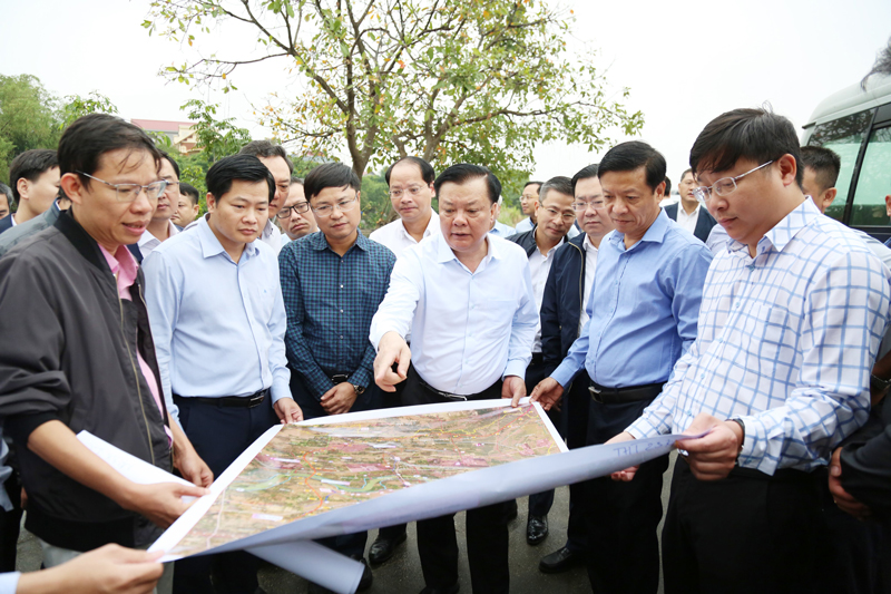 Khảo sát thực địa đường Vành đai 4 - Vùng Thủ đô Hà Nội tại hai tỉnh Bắc Ninh, Hưng Yên