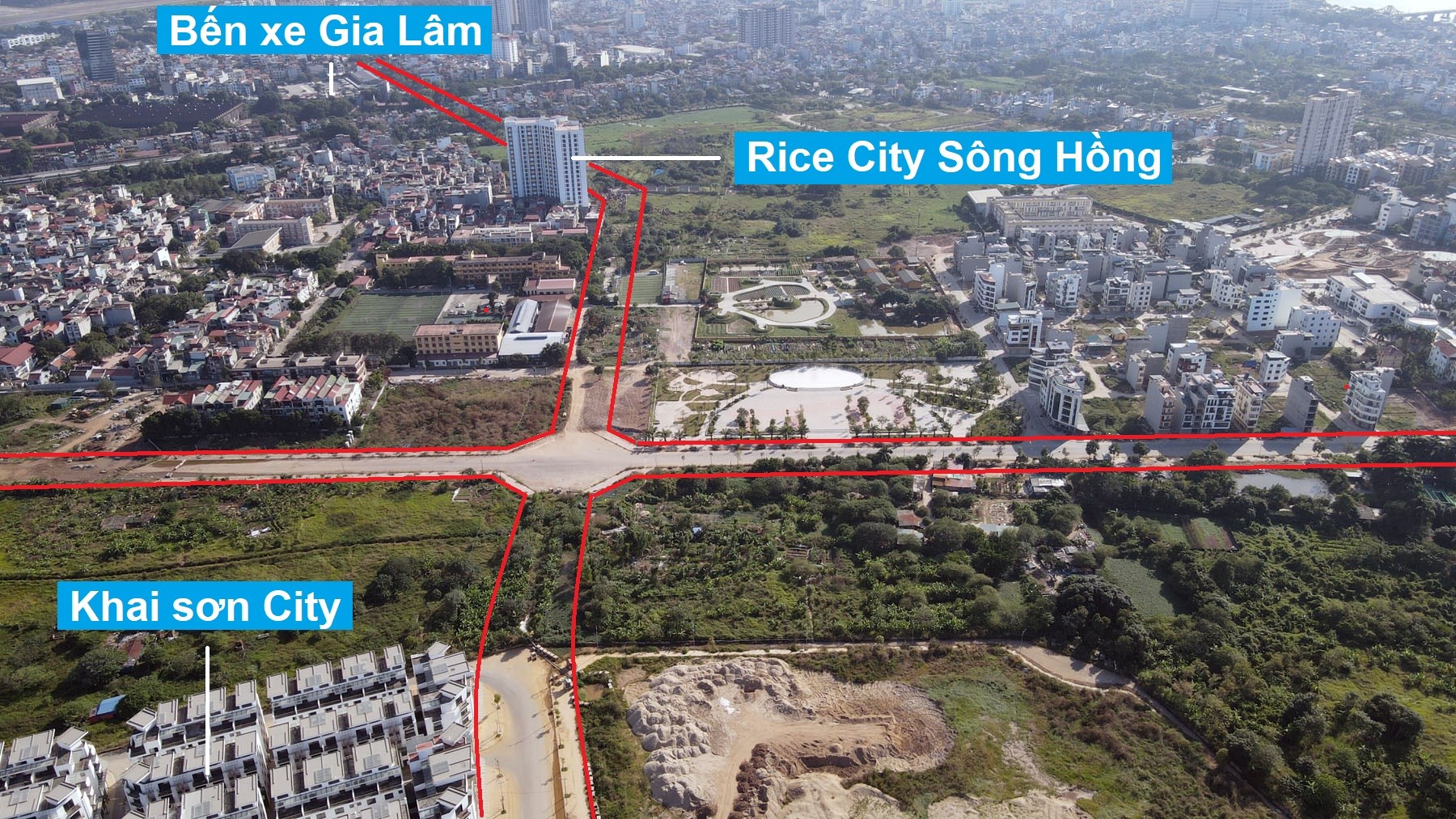 Những tuyến đường đang và sẽ mở qua khu đô thị Khai Sơn City