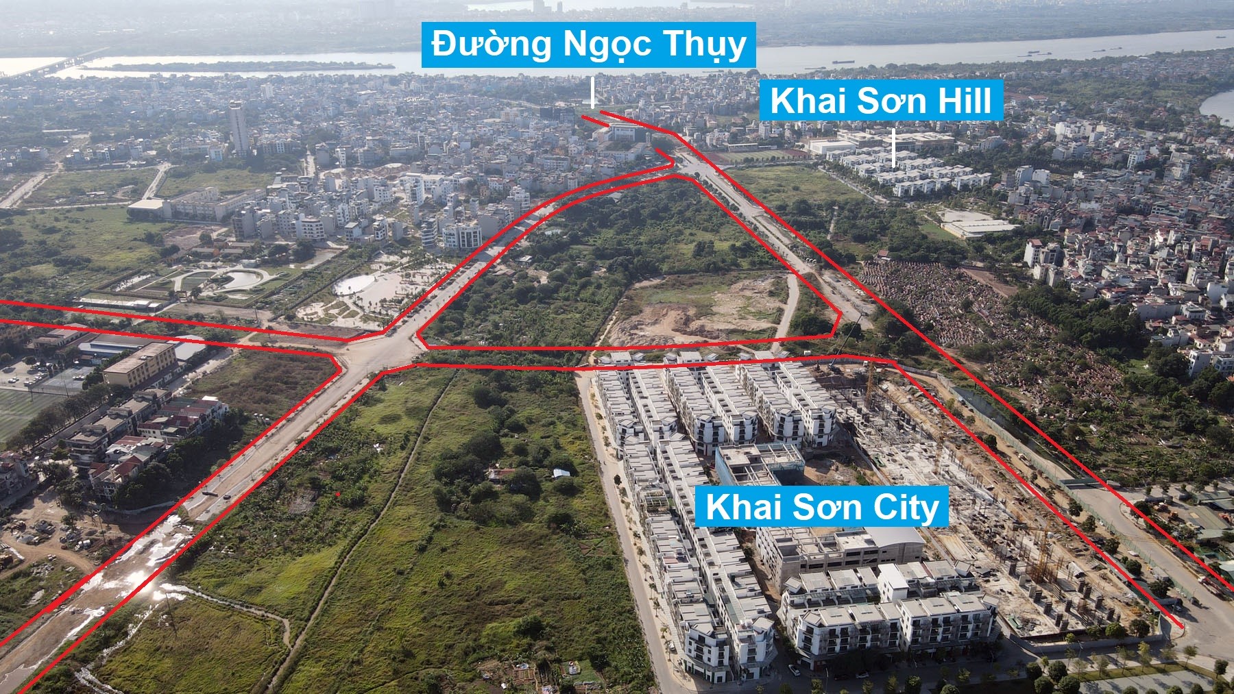 Những tuyến đường đang và sẽ mở qua khu đô thị Khai Sơn City